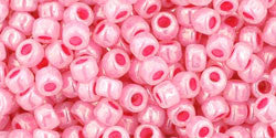 Toho 8/0 Round Japanese Seed Bead, TR8-911, Ceylon Impatiens Pink - Barrel of Beads