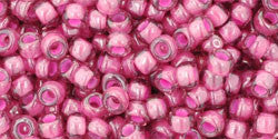 Toho 8/0 Round Japanese Seed Bead, TR8-959, Inside Color Light Amethyst/Pink Lined - Barrel of Beads