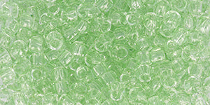 Toho Size 8 Round, RE-Glass: Transparent Green, 17 grams
