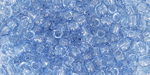 Toho Size 8 Round, RE-Glass: Transparent Blue, 17 grams