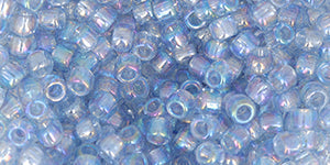 Toho Size 8 Round, RE-Glass: Rainbow Blue, 17 grams